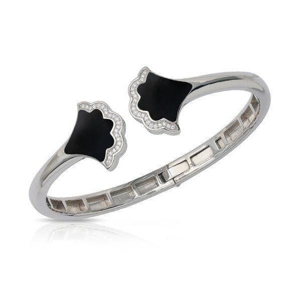 Load image into Gallery viewer, Belle Etoile Astoria Bangle - Genuine Onyx
