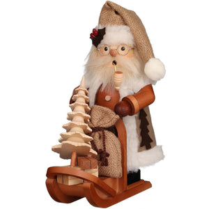 Christian Ulbricht Incense Burner - Smoker - Santa on Sleigh (Natural)