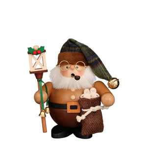 Christian Ulbricht Incense Burner - Smoker - Santa with Lantern (Natural) 6.1"H