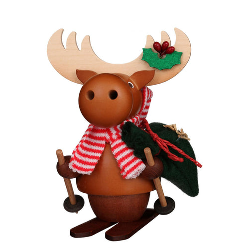 Christian Ulbricht Incense Burner - Smoker - Reindeer on Skis (Natural)