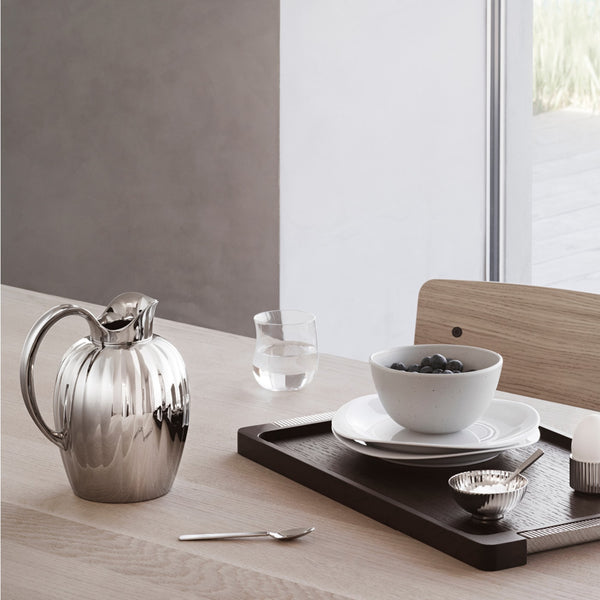 Load image into Gallery viewer, Georg Jensen Bernadotte Tray Wood &amp; Stainless Steel
