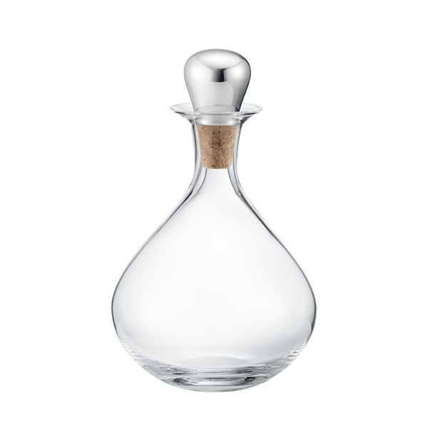 Load image into Gallery viewer, Georg Jensen Sky Liquor Decanter with Cork Stopper
