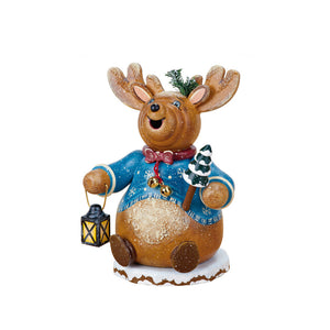 Hubrig Volkskunst Gnome Reindeer 14cm Incense Smoker