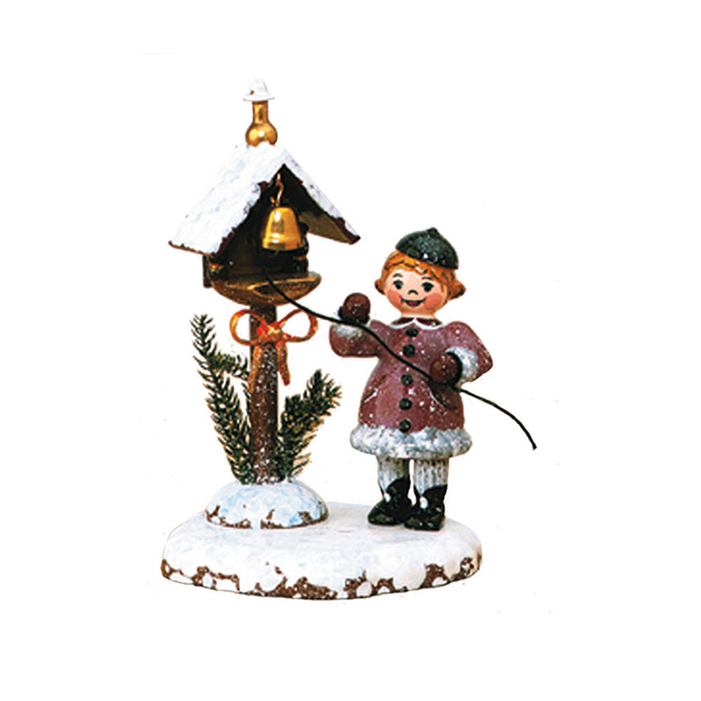 Hubrig Volkskunst Winter Children - Winter Bells Figurine