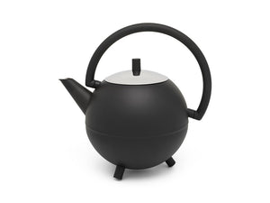 Bredemeijer 40 fl. oz. Double Wall Saturn Black Matte Teapot