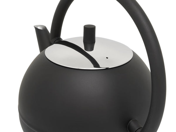 Load image into Gallery viewer, Bredemeijer 40 fl. oz. Double Wall Saturn Black Matte Teapot
