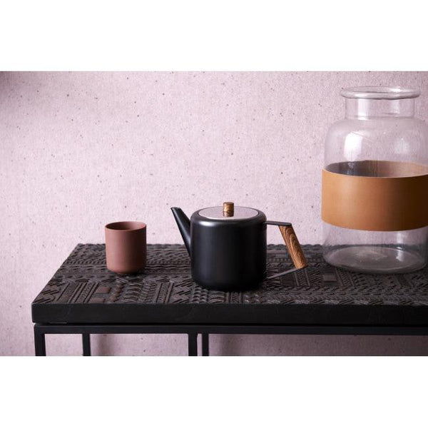 Load image into Gallery viewer, Bredemeijer 37 fl oz. Teapot Double Wall SS Boston Black Matt
