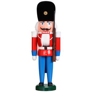 Seiffener Volkskunst Dane Red 15.4" Nutcracker