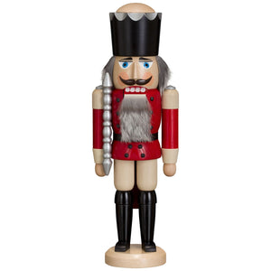 Seiffener Volkskunst King Red Soft Colored 15.4" Nutcracker