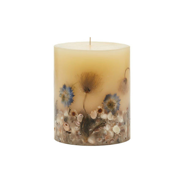 Load image into Gallery viewer, Rosy Rings Coastal Vanilla Small Round Botanical Candle
