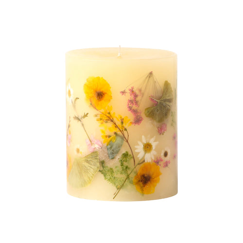 Rosy Rings Lemon Blossom + Lychee Medium Round Botanical Candle