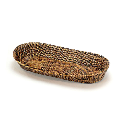 Calaisio Oval Bread Basket with Braided Edge -  Large