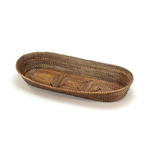 Calaisio Oval Bread Basket with Braided Edge -  Large