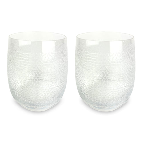 Michael Wainwright Panthera Clear Double Old Fashioned Set Of 2