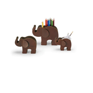 Graf von Faber-Castell Pen Holder Elephant Large, Dark Brown