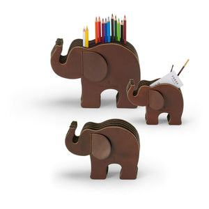 Graf von Faber-Castell Pen Holder Elephant Large, Dark Brown