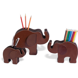 Graf von Faber-Castell Pen Holder Elephant Medium, Dark Brown