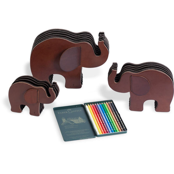 Load image into Gallery viewer, Graf von Faber-Castell Pen Holder Elephant Small, Dark Brown
