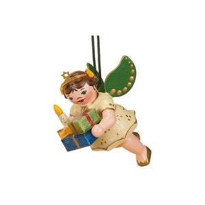 Hubrig Volkskunst Angel with Gifts Ornament