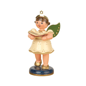 Hubrig Volkskunst Angel with Songbook 10cm Figurine