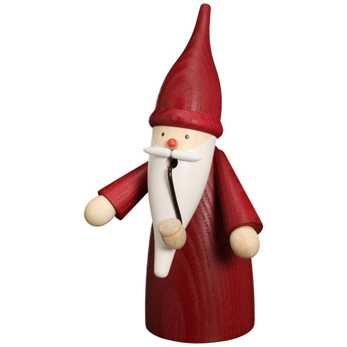 Seiffener Volkskunst Gnome In Red 6.3