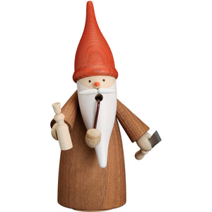 Seiffener Volkskunst Gnome Lathe Turner 6.3" Incense Smoker