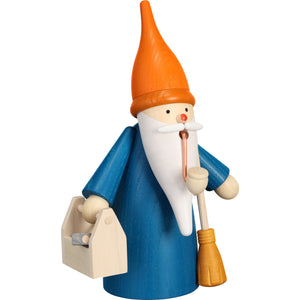 Seiffener Volkskunst Home Gnome 6.3" Incense Smoker