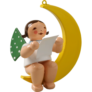 Wendt & Kuhn Angel with Sheet of Music, in Moon Figurine