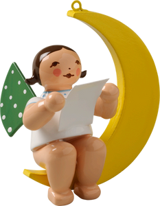 Wendt & Kuhn Angel with Sheet of Music, in Moon Figurine