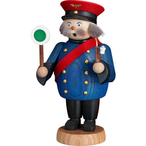 Seiffener Volkskunst Railwayman 7.5" Incense Smoker
