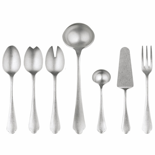 Load image into Gallery viewer, Mepra Full Serving Set 7Pcs Dolce Vita Pewter
