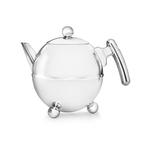 Bredemeijer 51 fl oz Teapot Chromium Fittings/SS BELLA RONDE