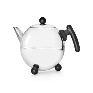 Bredemeijer 51 fl oz Teapot Black Fittings/SS BELLA RONDE