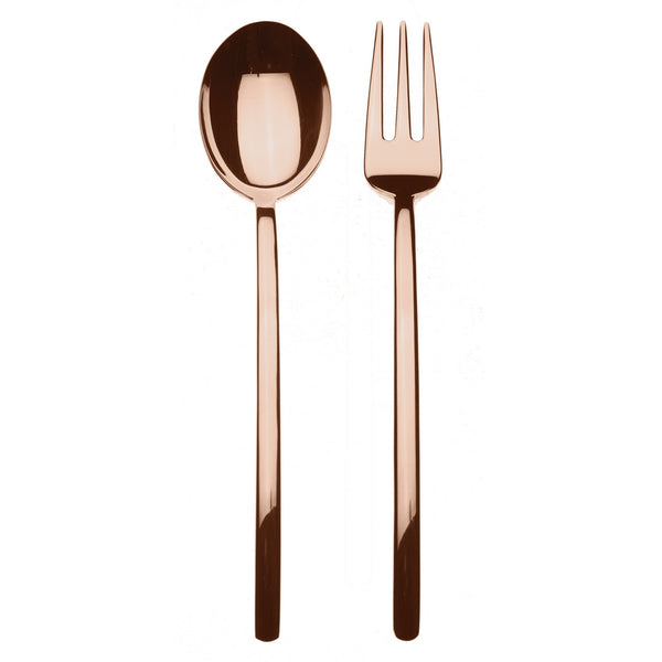 Load image into Gallery viewer, Mepra Serving Set (Fork And Spoon) Due Bronzo
