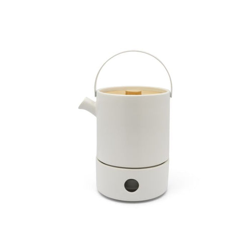 Bredemeijer Umea 1.2L Tea Set with Warmer, White