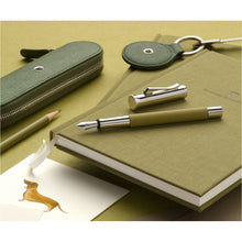Load image into Gallery viewer, Graf von Faber-Castell Fountain Pen Guilloche Olive Green
