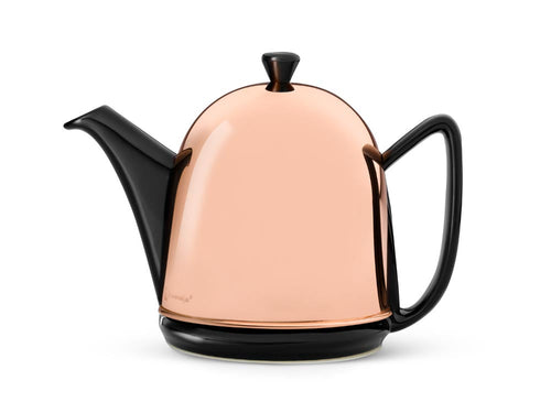 Bredemeijer 34 fl oz Teapot Ceramic/ Copper Black COSY MANTO