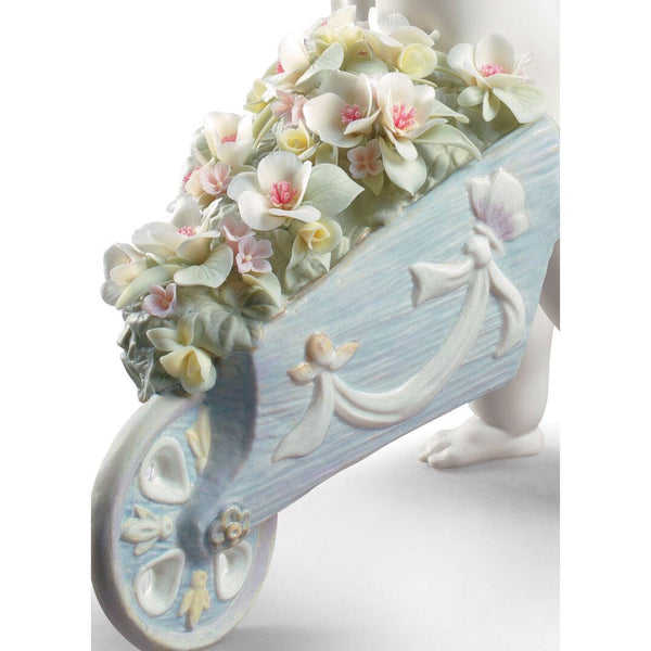 Load image into Gallery viewer, Lladro Celestial Flowers Angel Figurine
