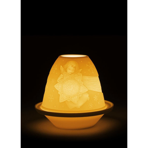 Load image into Gallery viewer, Lladro Angel with Star Lithophane - Votive with Plate
