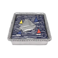 Load image into Gallery viewer, Mariposa Sailboat Rope Napkin Box