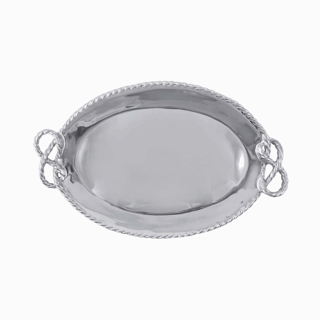 Mariposa Rope Oval Serving Tray