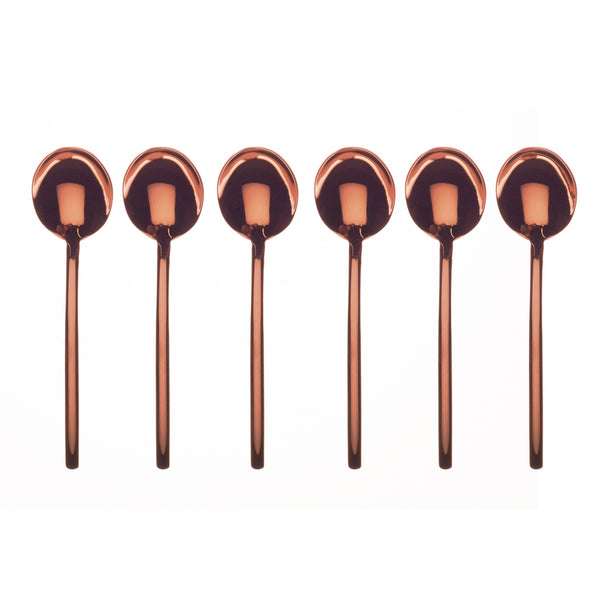 Load image into Gallery viewer, Mepra Due Bronzo 6-Piece Coffee Spoon Set
