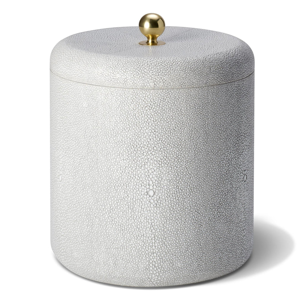 AERIN Shagreen Ice Bucket - Dove