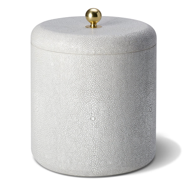 Load image into Gallery viewer, AERIN Shagreen Ice Bucket - Dove

