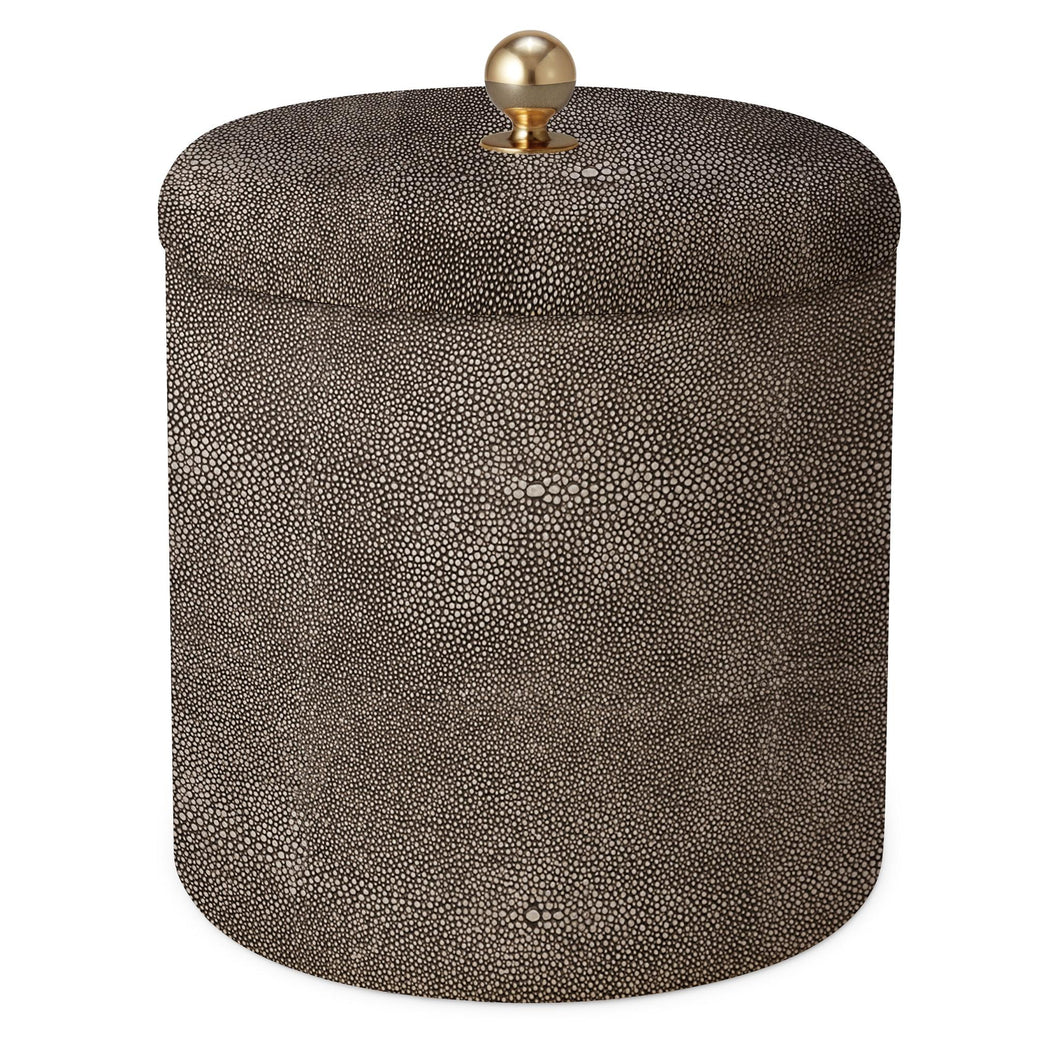 AERIN Shagreen Ice Bucket - Chocolate