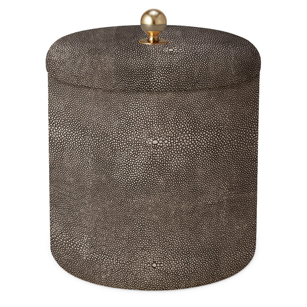 Load image into Gallery viewer, AERIN Shagreen Ice Bucket - Chocolate
