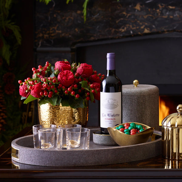 Load image into Gallery viewer, AERIN Shagreen Ice Bucket - Chocolate
