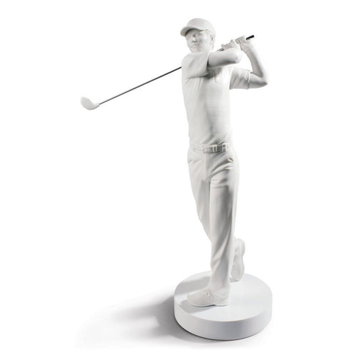 Lladro Golf Champion Man Figurine - White