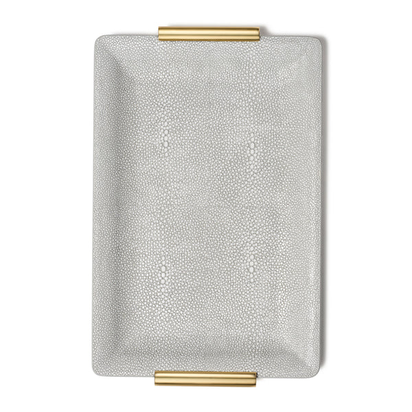 Load image into Gallery viewer, AERIN Shagreen Small Vanity Tray - Dove
