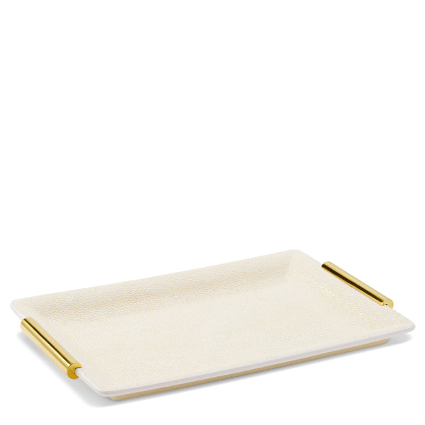 Load image into Gallery viewer, AERIN Shagreen Small Vanity Tray - Cream
